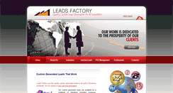 Desktop Screenshot of leadsfactory.net
