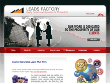 Tablet Screenshot of leadsfactory.net